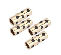 Bujes de manga de latón de latón sin aceite, rodamientos lubricados para aplicaciones de temperatura, 4 unidades/juego de bujes sin aceite