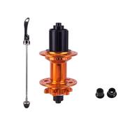 Bujes delanteros y traseros para bicicletas, 4 rodamientos delanteros y traseros de 28/32/36 agujeros a través de freno de disco, buje de bicicleta fácil de usar, cubo trasero de freno de disco para