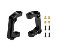 Bujes en C delanteros de aleación de aluminio 7075-T6 para Tamiya 1:10 DT-04 R/C Fighter NXGEN-58741 Upgrades - Negro