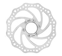 Bujes roscados de 160 mm Adaptador de brida de disco de freno de bicicleta de montaña con 6 tornillos Rotores de freno de bicicleta, Disco de freno de acero inoxidable Rotores de freno de disco + Pern