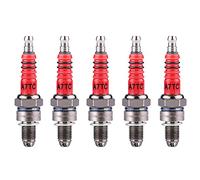 Bujía, 5 piezas Racing Bujías con 3 electrodos reemplazo para Scooter ATV Quads GY6 Motor