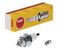 NGK Bujía de encendido 2057 Conexión roscada SAE & electrodo central niquel & Electrodo de masa & sin supresión de interferencias & con asiento de estanqueidad plano Ancho de llave: 19 mm Long. de