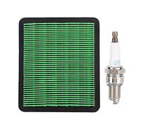 Bujía de filtro de aire, filtro de aire y bujía compatibles con GC160 GCV135 GCV160 GCV190 Reemplazo de filtro de aire de motor Césped de jardín al aire libre