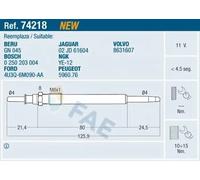 FAE 74218 Bujía de precalentamiento