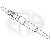 Bujía de incandescencia 887086 ERA para VW SEAT AUDI SKODA