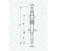 Magneti Marelli 062900038304 Bujía de precalentamiento