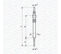 MAGNETI MARELLI Bujía Incandescente Apto para BMW F31 320d 330d Xdrive