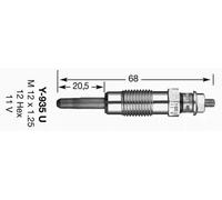 Bujía de incandescencia Calentador metálico 4791 NGK para FIAT OPEL