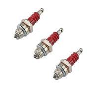 Bujía de poste de tres lados L7T Electrodo de 2 tiempos Motosierra de gasolina Desbrozadora Motor 2500 3800 4500 5200 Reemplazar accesorios (2 piezas blancas)