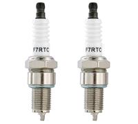 Bujía F7RTC con Resistencia, Electrodo de Níquel y Aislador de Cerámica de Alúmina, Coche, Moto, Cortacésped, Motoazada, Recambio Compatible con Bosch WR5DC, Champion RN7YC, NGK BPR7ES