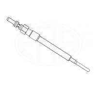 Bujía de incandescencia 886014 ERA para OPEL FIAT CITROËN PEUGEOT ALFA ROMEO