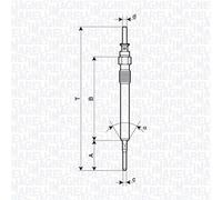 MAGNETI MARELLI Bujía Incandescente Apto para BMW F31 320d 330d Xdrive