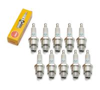 Bujías Juego NGK 10x BR6HS bujía resistencia 12,7mm corta 14mm 3922 4200 6676