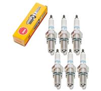 Bujías Juego NGK 6x DPR6EA-9 bujía resistencia, 19mm rosca larga Ø 12mm, 5531