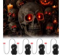 Bukbas 4 piezas Halloween LED ojos luminosos