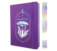 BUKE Cuaderno de notas A5 con puntos, papel de bambú de 180 g/m², tapa dura de piel sintética, 160 páginas de cuadrícula, tamaño 5,7 x 8,2 pulgadas dibujo BUJO (BKPU-10)