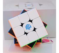 Bukefuno GAN 11 M Pro 3x3 - Cubo mágico magnético de velocidad sin pegatinas GAN11M Pro 3x3x3 Puzzle Magic Cube (GAN11 M Pro, versión de núcleo negro mate)