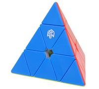 Bukefuno GAN Pyraminx M - Cubo mágico magnético 3x3 (3 x 3 x 3, 60 imanes, sin pegatinas, pirámide, mejorado)