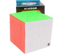 Bukefuno MoYu Meilong 10 x 10 Cubo de Rubik sin pegatinas Moyu MEILONG 10x10x10 Cubing Aula 10x10 Speed Puzzle Cubo Cubo de 84 mm Speed Magic Cube Juguete