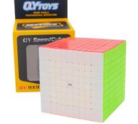 Bukefuno QY 9 x 9 Speed Cubo de Rubik Puzzle Magic Cube sin pegatinas 2021 QY 9 x 9 x 9 dados 75 mm