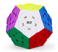 Bukefuno QY Toys Megaminx QiHeng S2 Cube 3x3 sin adhesivo Magic Dodecaedro QiHeng V2 3x3 x 3 Pentagonal 2024 Puzzle Cube Speed