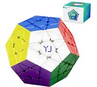 Bukefuno YJ Yuhu Megaminx V3 Cubo magnético 3x3 sin calcomanías, Dodecaedro mágico yongjun yuhu V3 M Cubo magnético de 12 lados, 3x3x3, Pentagonal 2026, velocidad del cubo