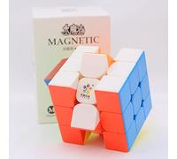 Bukefuno Yuxin Little Magic 3x3 - Cubo mágico magnético de velocidad mágica, YuXin Little Magic M 3 x 3 x 3 x 3, cubo mágico sin pegatinas