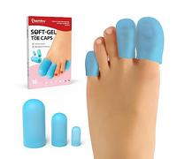 Bukihome 16 piezas de puntera de gel, protector de dedos para mujeres y hombres, amortigua y protege para proporcionar alivio de uñas perdidas o encarnadas, callos, ampollas, dedos en martillo