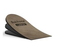 Bukihome Elevador de talón para mujeres y hombres, 3 capas ajustables ortopédicas para discrepancia de longitud de pierna, talón doloroso, insertos de aumento de altura de 1/8" 2/8" 3/8"