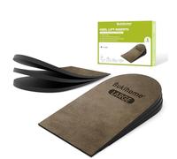 Bukihome - Elevador de talón para mujeres y hombres, 3 capas ajustables ortopédicas para discrepancia de longitud de pierna, piernas desiguales, talón doloroso, insertos de aumento de altura de 1/8