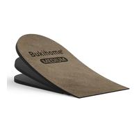 Bukihome Elevador de talón para mujeres y hombres, 3 capas ajustables ortopédicas para discrepancia de longitud de pierna, talón doloroso, insertos de aumento de altura de 1/8" 2/8" 3/8"
