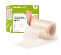 Bukihome Hydrocolloid Roll (6,5cm x 3m) - Apósitos hidrocoloides rollo autoadhesivos para ampollas, quemaduras y cuidado del acné, se cortan a medida, ultraabsorbentes e impermeables