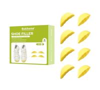 Bukihome Inserto de relleno de zapatos: 4 pares de rellenos de zapatos para zapatos demasiado grandes, cojines de talón para mujer, inserciones de dedos, reductor de tamaño que hace que los zapatos se