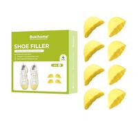 Bukihome Inserto de relleno de zapatos: 4 pares de rellenos de zapatos para zapatos demasiado grandes, cojines de talón para mujer, inserciones de dedos, reductor de tamaño que hace que los zapatos se