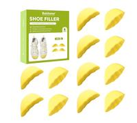 Bukihome Inserto de relleno de zapatos - 6 pares de zapatos rellenos para zapatos muy grandes, cuellos de tacón para mujer, insertos en los dedos, reductor de tamaño, zapatos ajustados, cuellos para