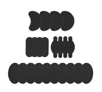 Bukihome Moleskin for Feet - Blister Prevention Tape - Moleskin Padding for Blisters, Shoes, Toes, Heel, Flexible Cushioning & Pain Relief - 20 Sheets of 4 Shapes (40 Pieces Total, Black)