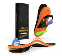 Bukihome Plantillas e insertos para botas de trabajo, plantillas de soporte de arco alto para estar de pie todo el día, talones e inserciones de zapatos para fascitis plantar, pies planos, tendinitis