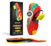 Bukihome Plantillas ortopédicas para fascitis plantar, plantillas de alto rendimiento con soporte de arco antifatiga, amortiguación y almohadilla para el talón, para hombre y mujer, talla S