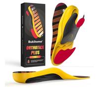 Bukihome Plantillas ortopédicas para fascitis plantar y dolor de talón, amortiguación transpirable para zapatos de trabajo, zapatos deportivos y uso diario, reposapiés ergonómicos para mujer/hombre