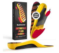 Bukihome Plantillas ortopédicas para fascitis plantar y dolor de talón, amortiguación transpirable para zapatos de trabajo, zapatos deportivos y uso diario | Reposapiés ergonómicos para mujer/hombre