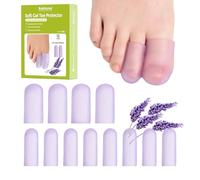 Bukihome Protector Dedos Pies Silicona - 12 Pack Gel Toe Cap Toe Protector - Protector dedo gordo pie para aliviar el dolor, protección para los dedos de los pies en caso de callos y durezas(4L+8S)