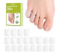 Bukihome Protectores de silicona para dedos de los pies, fundas abiertas de silicona para dedos en martillo, callos, ampollas, almohadillas protectoras de gel suave para aliviar el dolor, 20 unidades