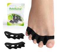 Bukihome Separadores de dedos, 4 pares de espaciadores de gel suave para corregir juanetes, estirador de dedos para alivio terapéutico de la fascitis plantar, dedos en garra, dedos en martillo, dolor