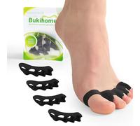 Bukihome Separadores de dedos, 6 pares de espaciadores de gel suave para corregir juanetes, estirador de dedos para alivio terapéutico de la fascitis plantar, dedos en garra, dedos en martillo, dolor