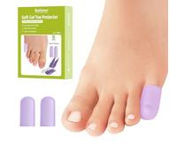 Bukihome Silicone Toe Protectors - 12 Pack Gel Toe Sleeves Toe Protectors - Toe Caps Toe Cushions for Pain Relief, Toe Protection for Corns, Calluses (Lavender, Pinky)