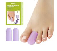 Bukihome Silicone Toe Protectors - 12 Pack Gel Toe Sleeves Toe Protectors - Toe Caps Toe Cushions for Pain Relief, Toe Protection for Corns, Calluses (Lavender, Small)