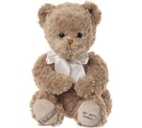 Bukowski Diseño Ab Mavi, gran oso de peluche pardo, inscripción bordada bajo la pata My Best Friend, altura 50 cm