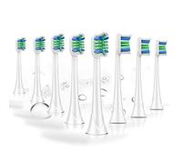 BUKURII Cabezales de repuesto compatibles con cepillos de dientes eléctricos Philips Sonicare, 8 unidades, aptos para mangos ProtectiveClean 4100 5100 1100 2100 6500 7500, recambios para c2 c3 g2 w3
