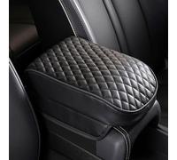 BUKYYY Cojín del Apoyabrazos del Coche, para MG ZS SUV ZS11 2017-2025 La Consola Central De Cuero Cubiertas De Reposabrazos De Protector,B/Black