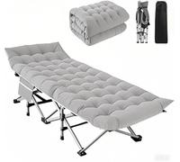 BULAGE Cama plegable XL gris FR